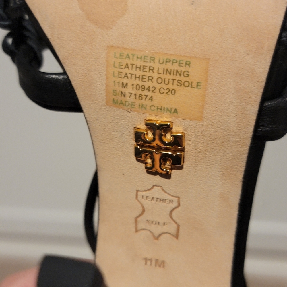 Tory Burch Helena Mesh Lace Pump Black Size 11 - Picture 11 of 12